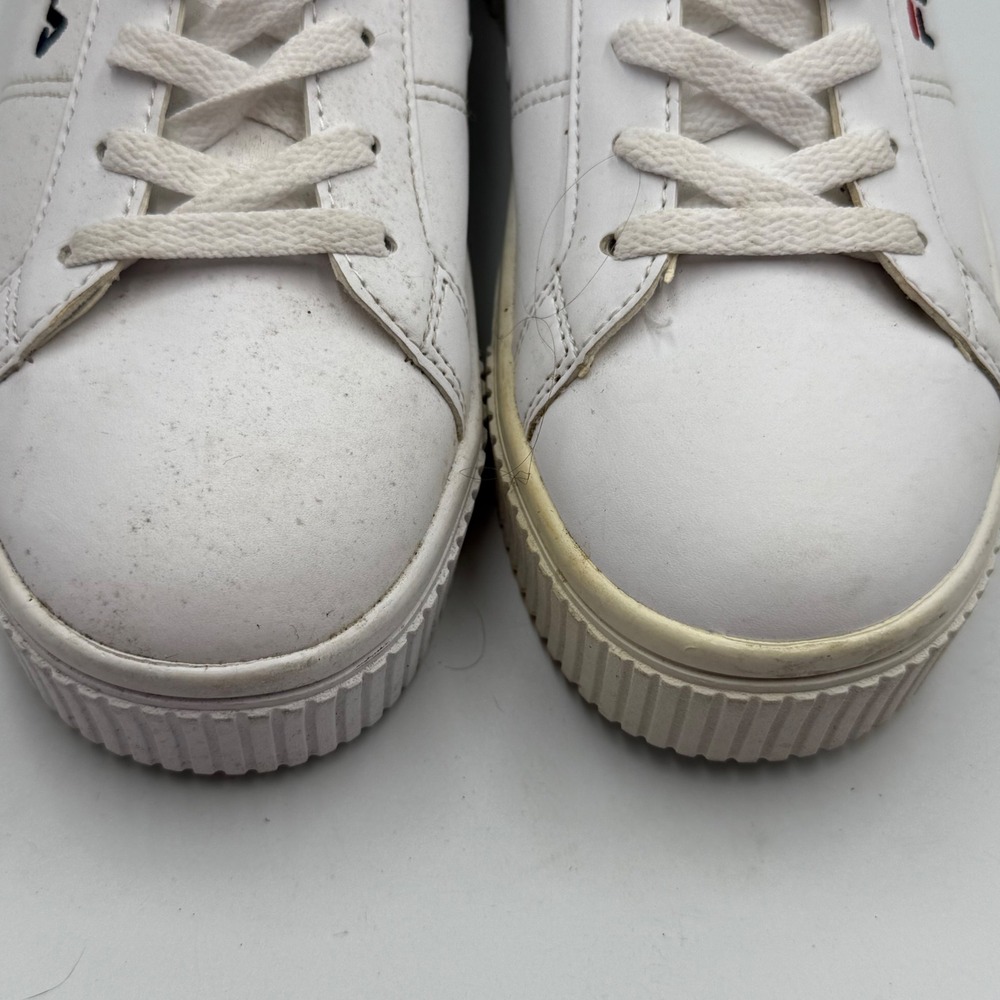 Fila Womens White Platform Sneakers‎ Shoes Lace Up Casual Comfort 8 Chunky Retro - Picture 4 of 9